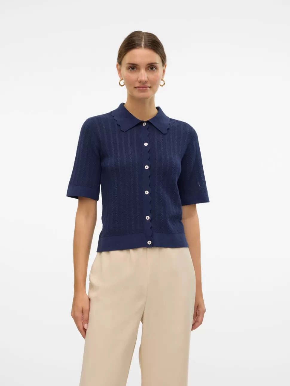 Stickat | Toppar^VERO MODA VMLUXLIGHT Pullover Navy Blazer