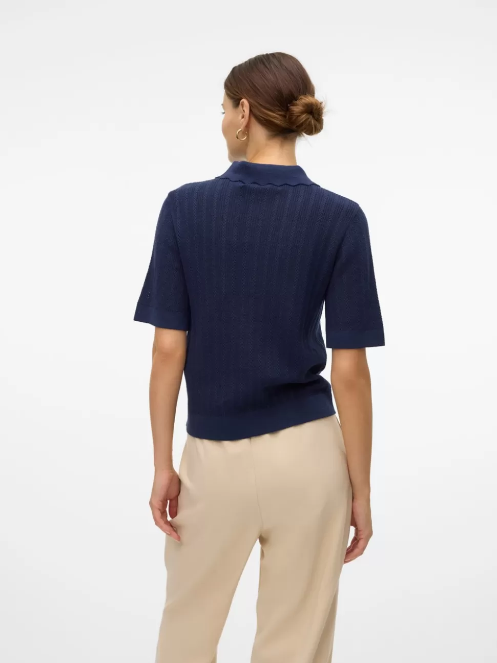 Stickat | Toppar^VERO MODA VMLUXLIGHT Pullover Navy Blazer