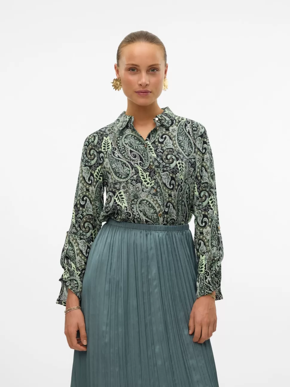 Skjortor^VERO MODA VMMABLE Skjorta Ivy Green