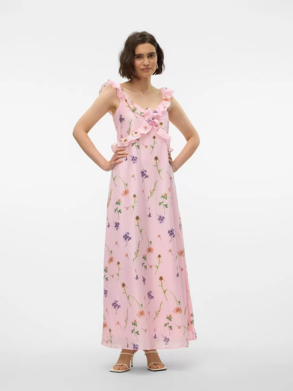 Klänningar | Festkläder^VERO MODA VMMADELEINE Lång Klänning Cherry Blossom