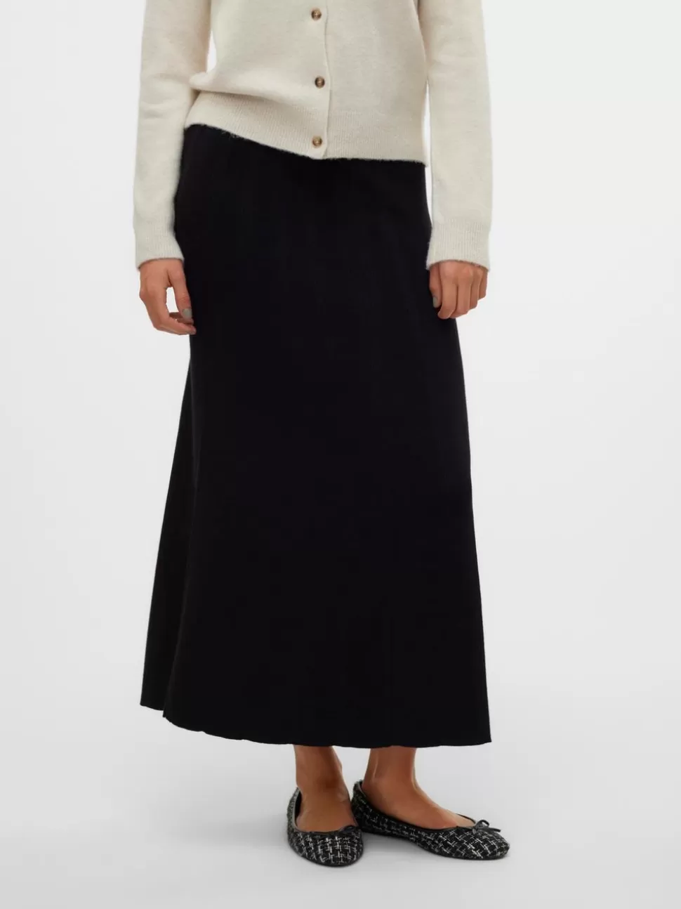 Kjolar^VERO MODA VMMAITE Lång Kjol Black
