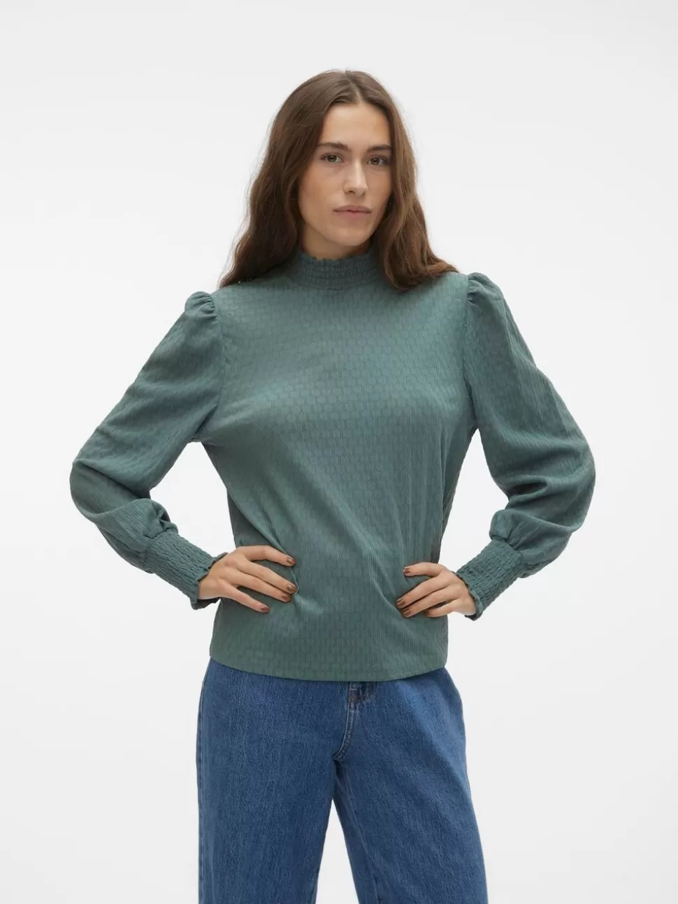 Toppar^VERO MODA VMMALOU Topp Dark Forest