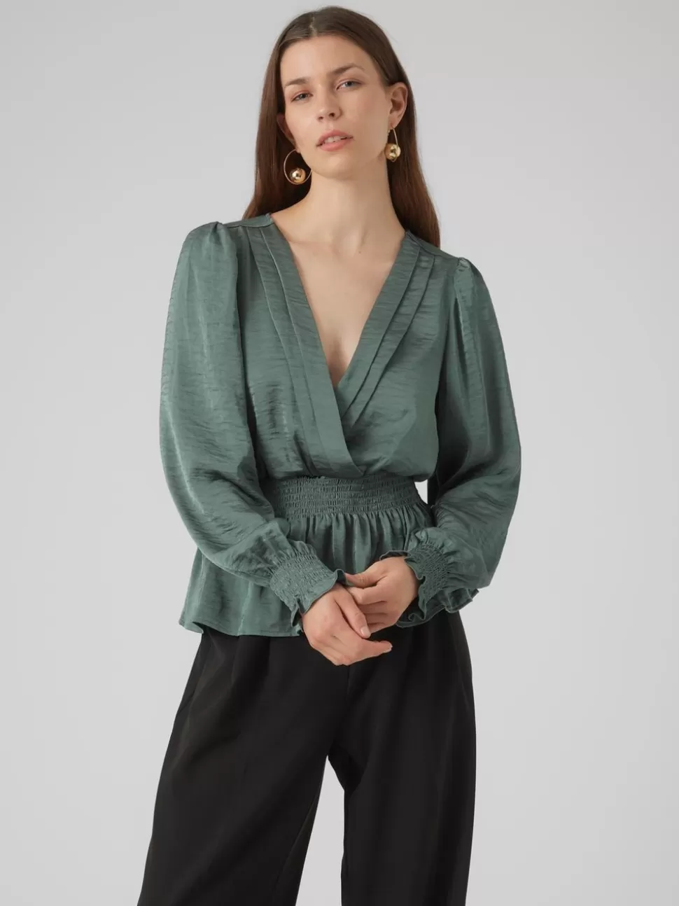 Toppar^VERO MODA VMMARTA Topp Dark Forest