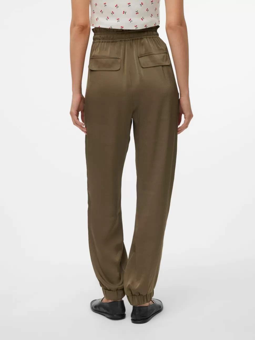 Byxor^VERO MODA VMMARYS Hög Midja Byxor Kalamata