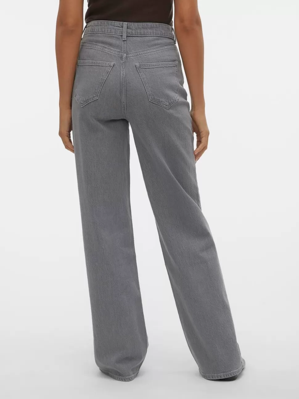 Jeans^VERO MODA VMMATHILDE Hög Midja Vid Passform Jeans Medium Grey Denim