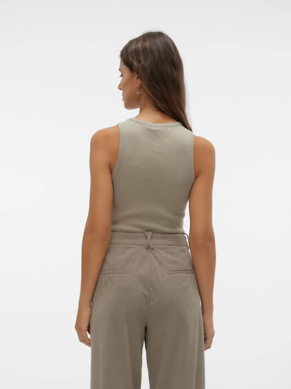 Toppar^VERO MODA VMMATHILDE Linne Laurel Oak