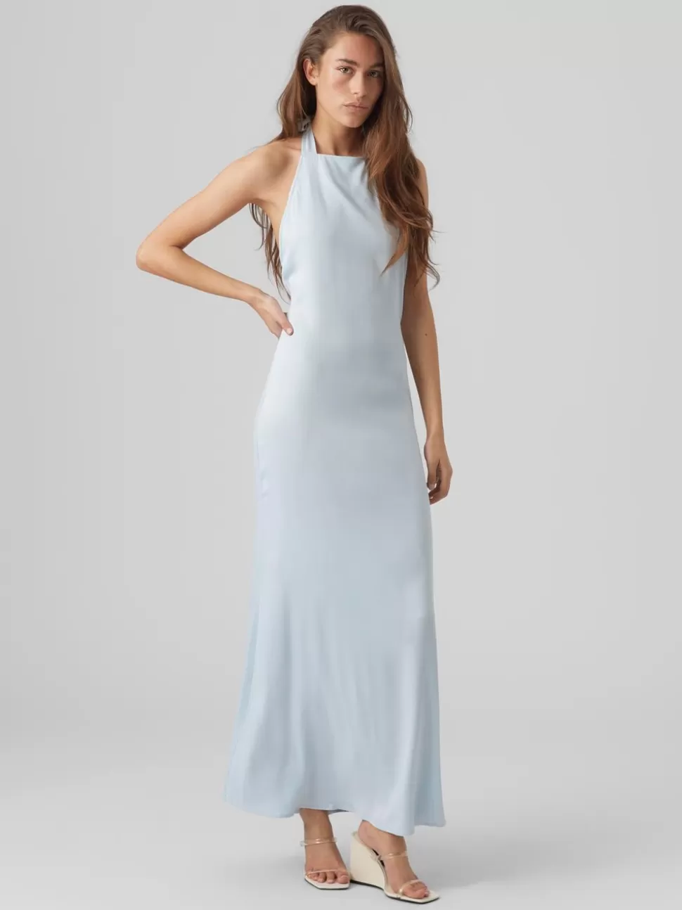 Klänningar^VERO MODA VMMATHILDE Lång Klänning Nantucket Breeze