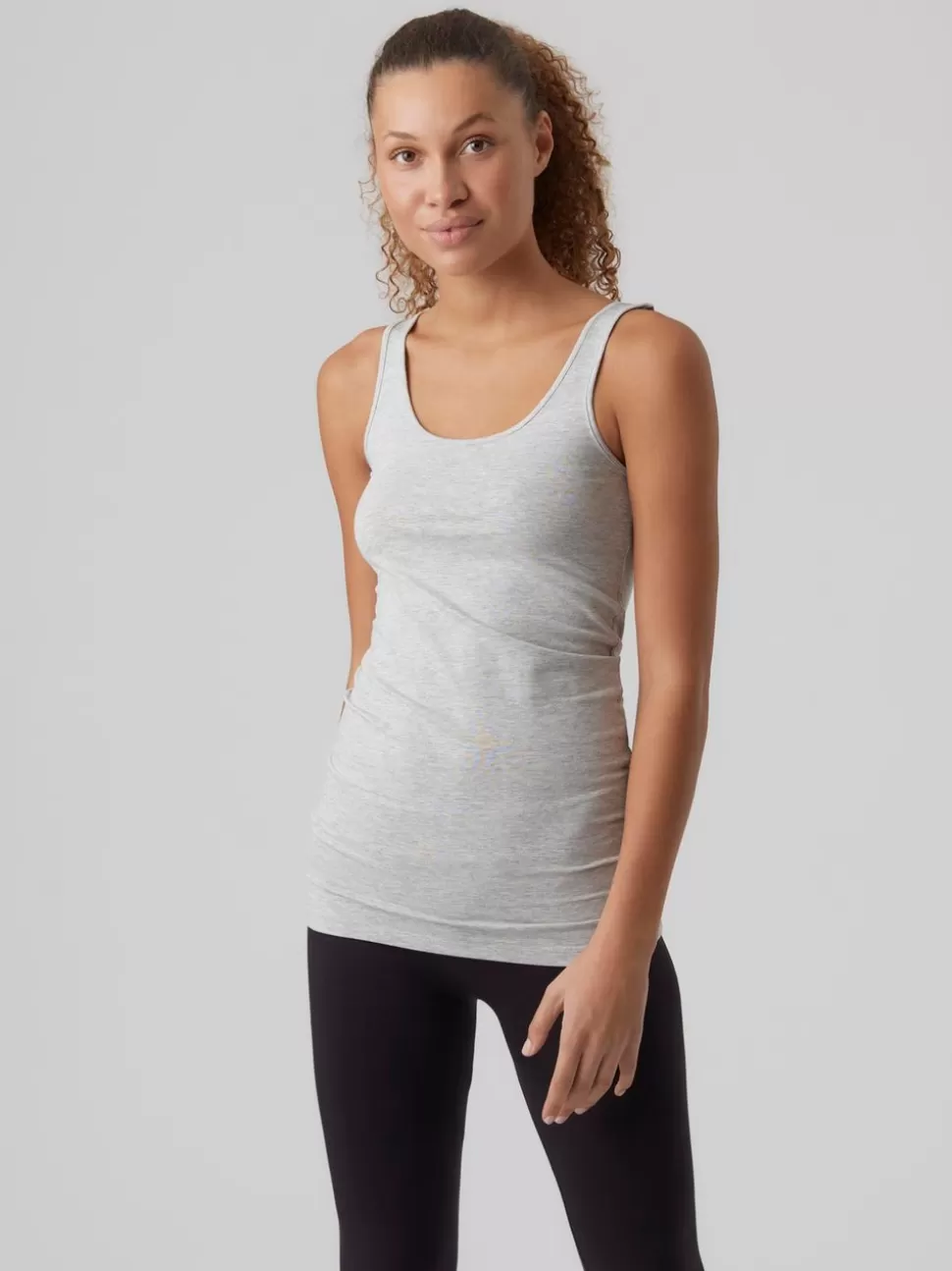 Toppar | Hemmakläder^VERO MODA VMMAXI Linne Light Grey Melange