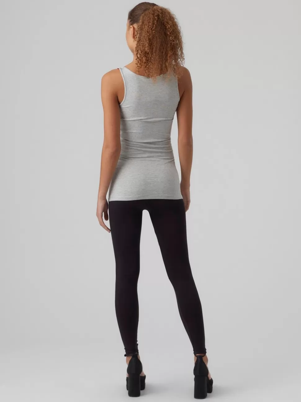 Toppar | Hemmakläder^VERO MODA VMMAXI Linne Light Grey Melange