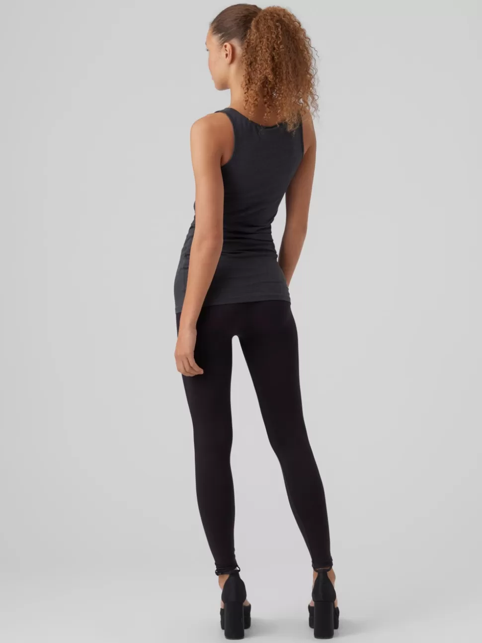 Toppar | Hemmakläder^VERO MODA VMMAXI Linne Dark Grey Melange