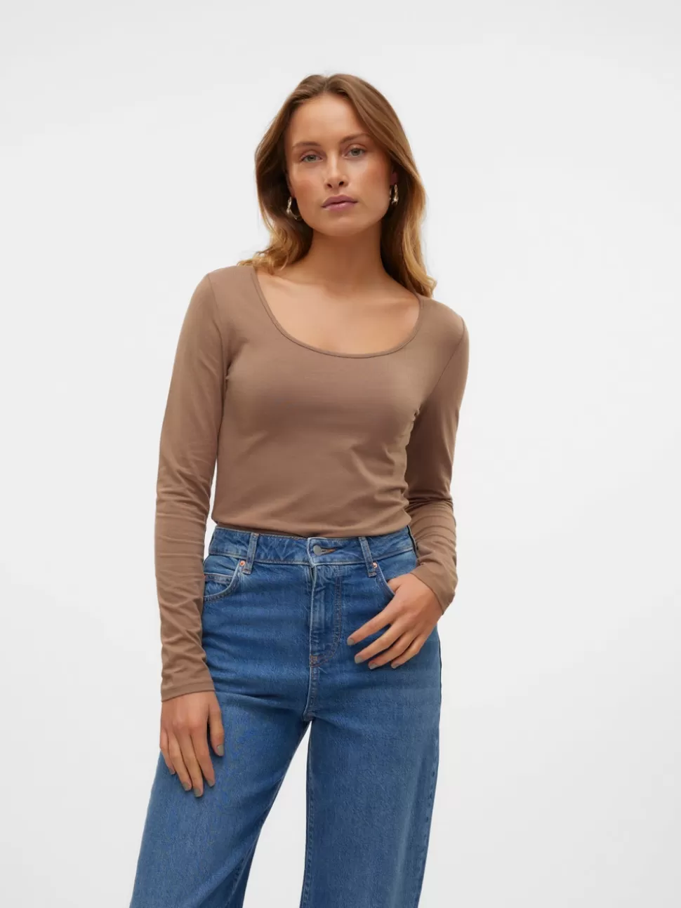 Toppar | Hemmakläder^VERO MODA VMMAXI T-shirt Brown Lentil