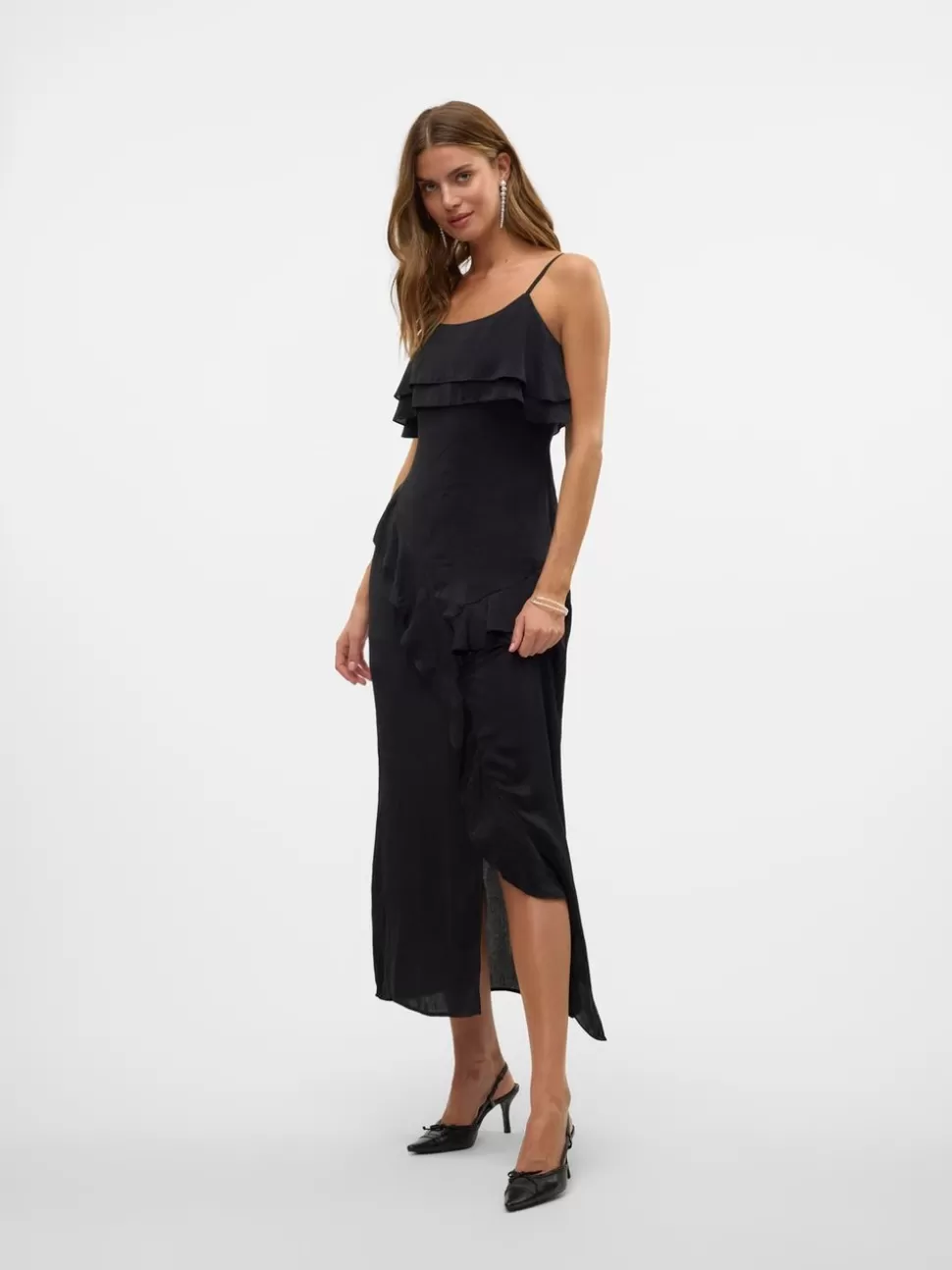 Klänningar^VERO MODA VMMAXINE Lång Klänning Black