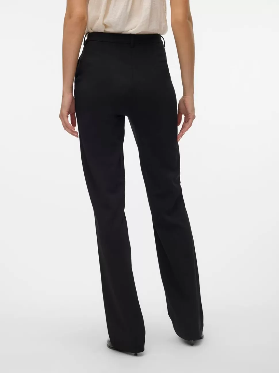 Byxor | Basics^VERO MODA VMMAYA Medelhög Midja Byxor Black