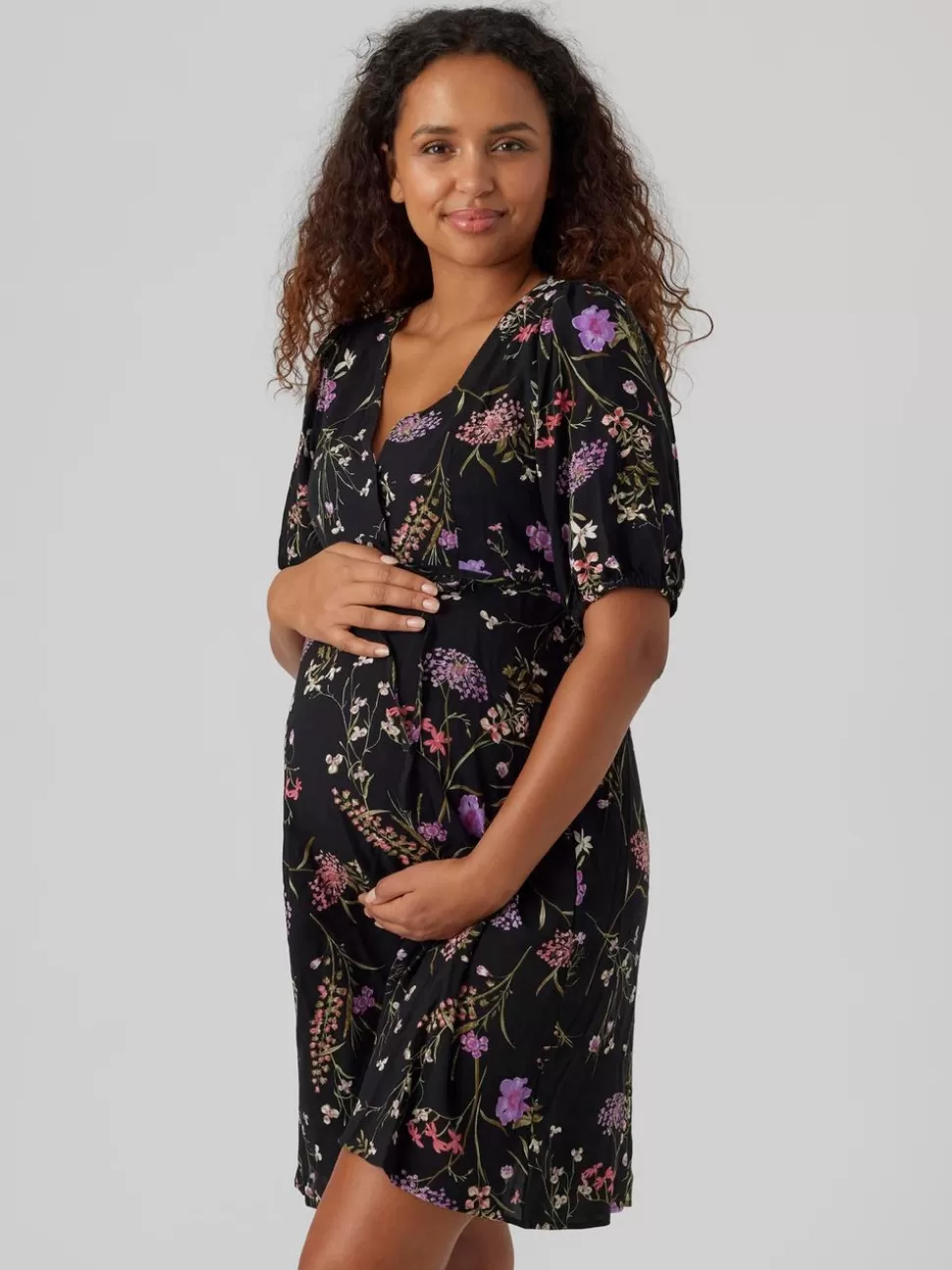 Klänningar^VERO MODA VMMEASY Gravidklänning Black