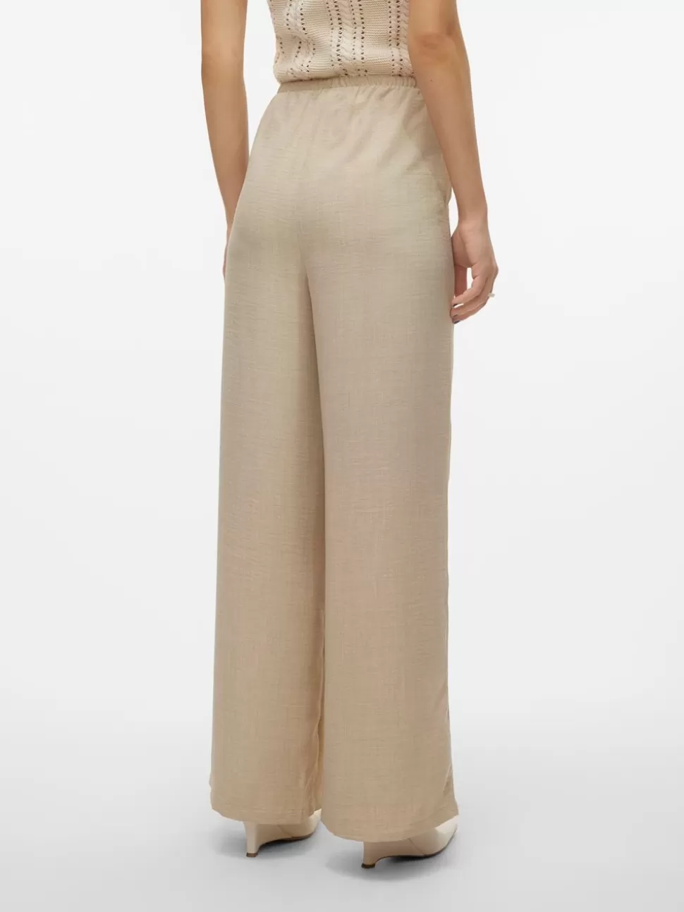 Byxor | Basics^VERO MODA VMMELANEY Hög Midja Byxor Overcast
