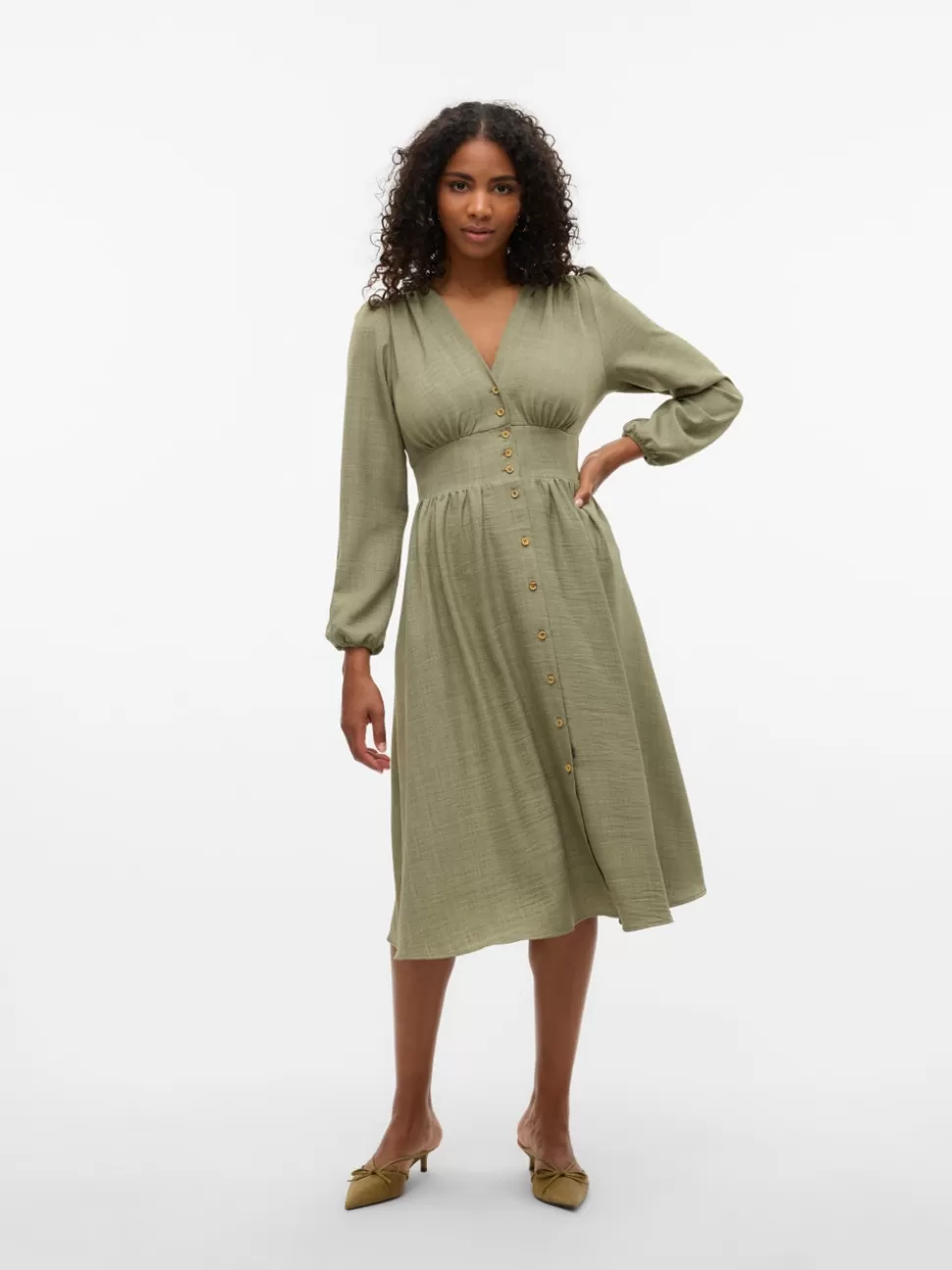 Klänningar^VERO MODA VMMELANEY Midiklänning Laurel Wreath