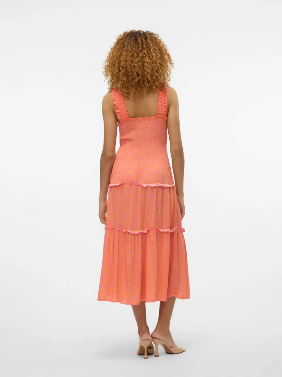 Klänningar | Basics^VERO MODA VMMENNY Lång Klänning Pink Cosmos