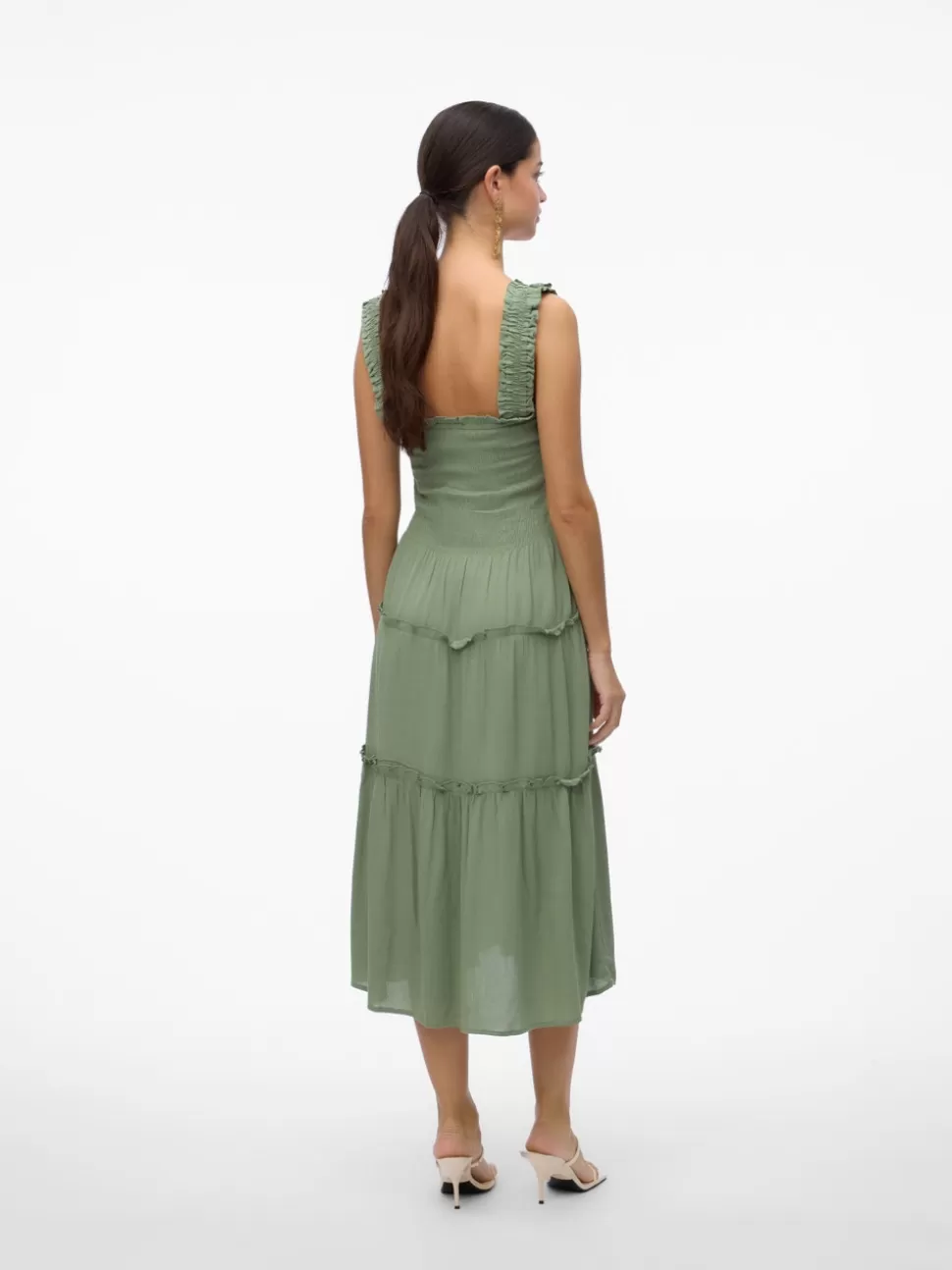 Klänningar | Basics^VERO MODA VMMENNY Lång Klänning Hedge Green