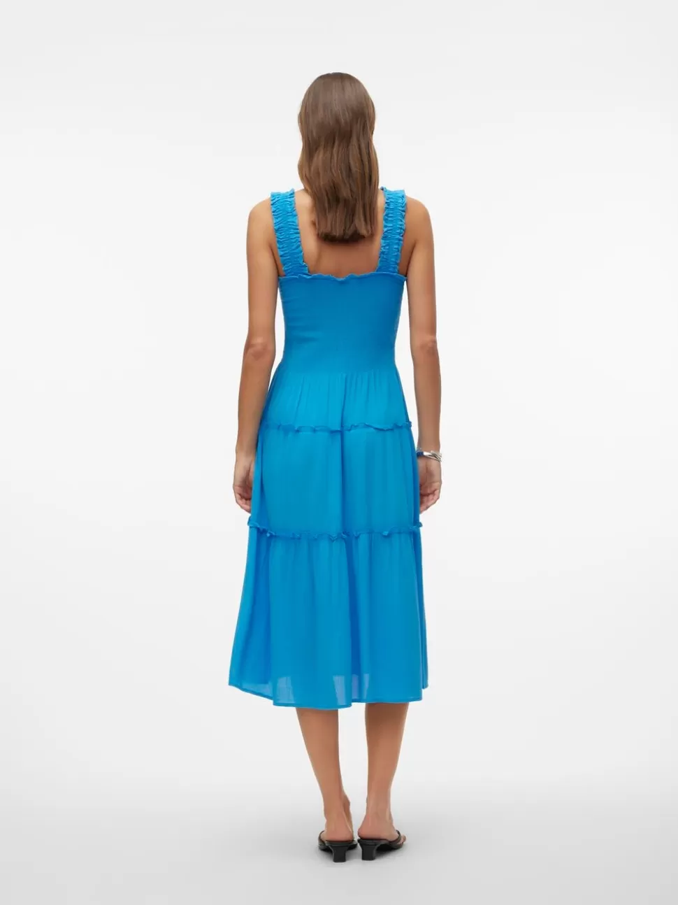 Klänningar | Basics^VERO MODA VMMENNY Lång Klänning Ibiza Blue