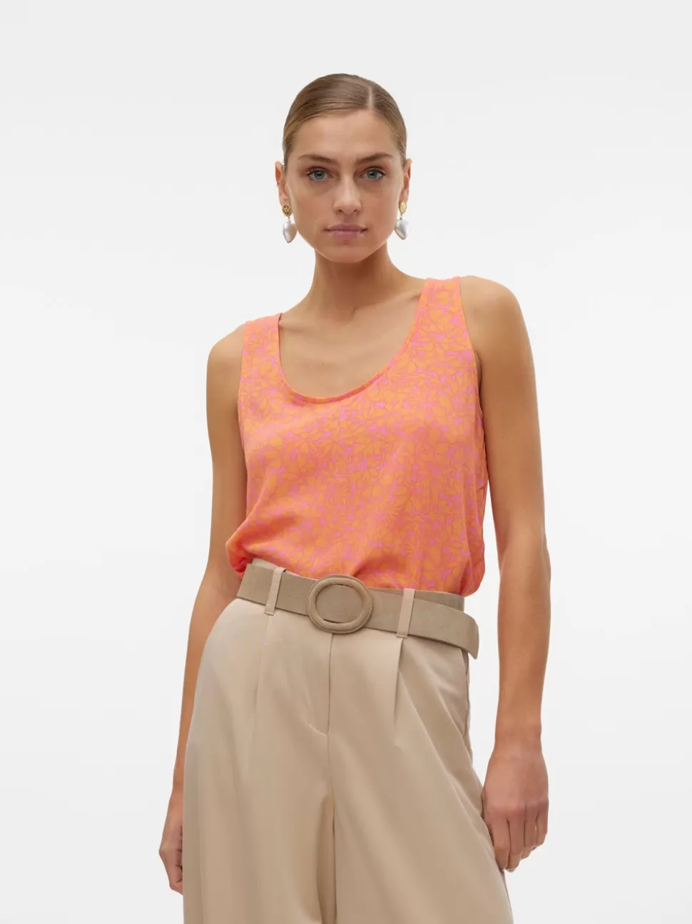 Toppar | Basics^VERO MODA VMMENNY Topp Pink Cosmos