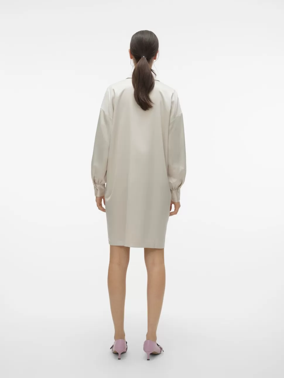 Klänningar^VERO MODA VMMERLE Kort Klänning Pumice Stone