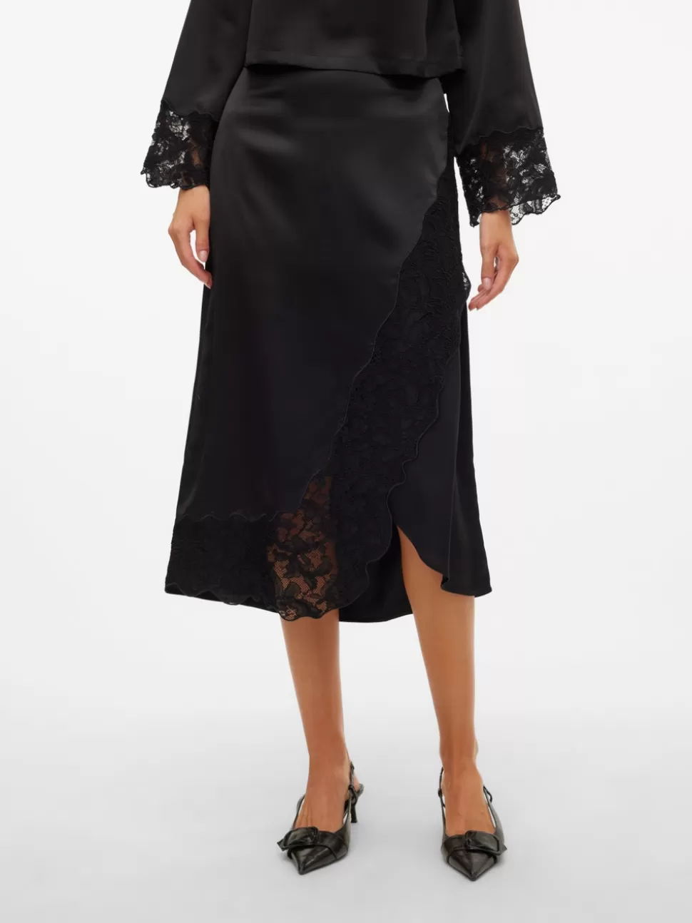 Kjolar^VERO MODA VMMERLE Lång Kjol Black