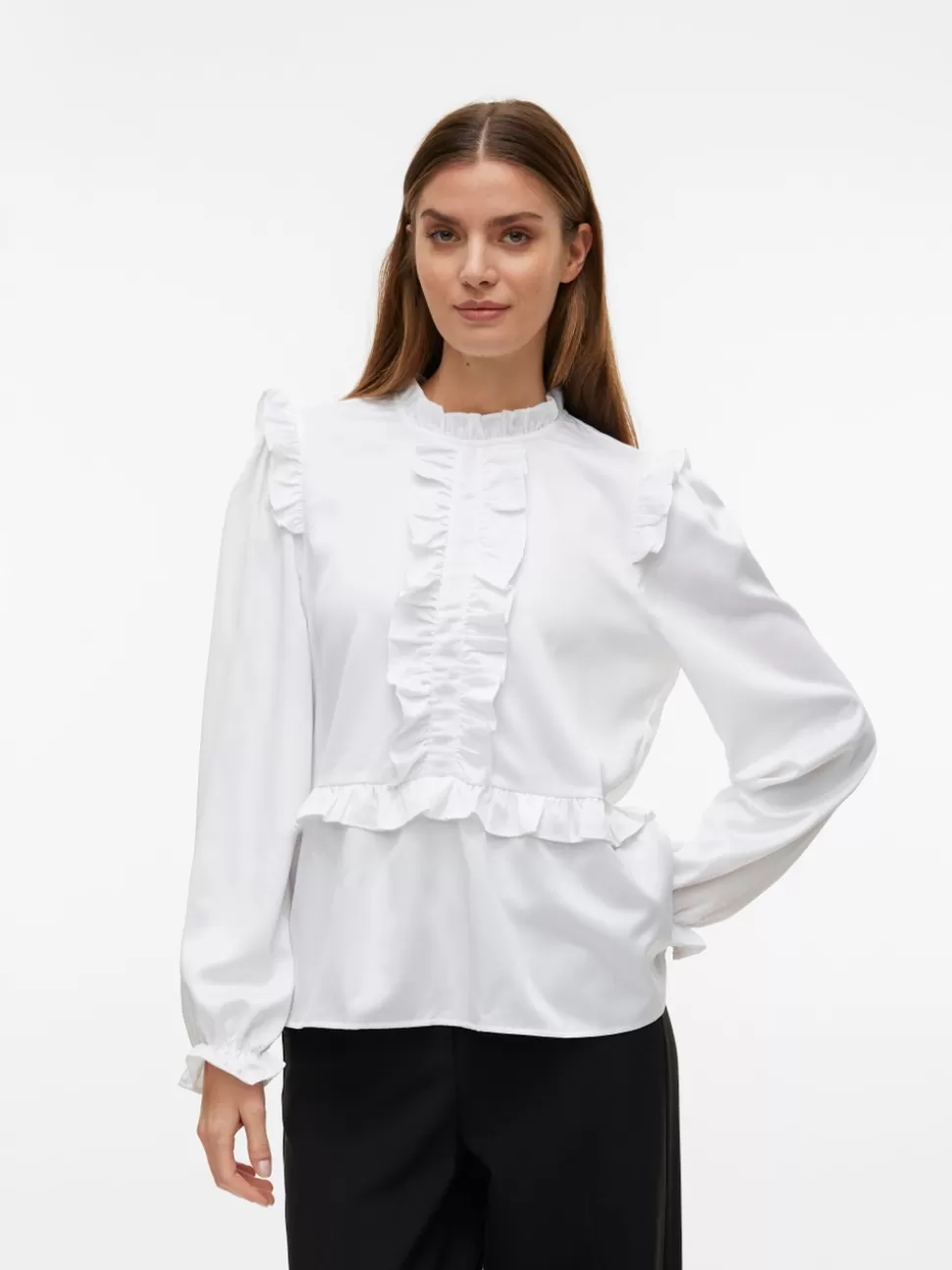 Toppar^VERO MODA VMMERLE Topp Bright White