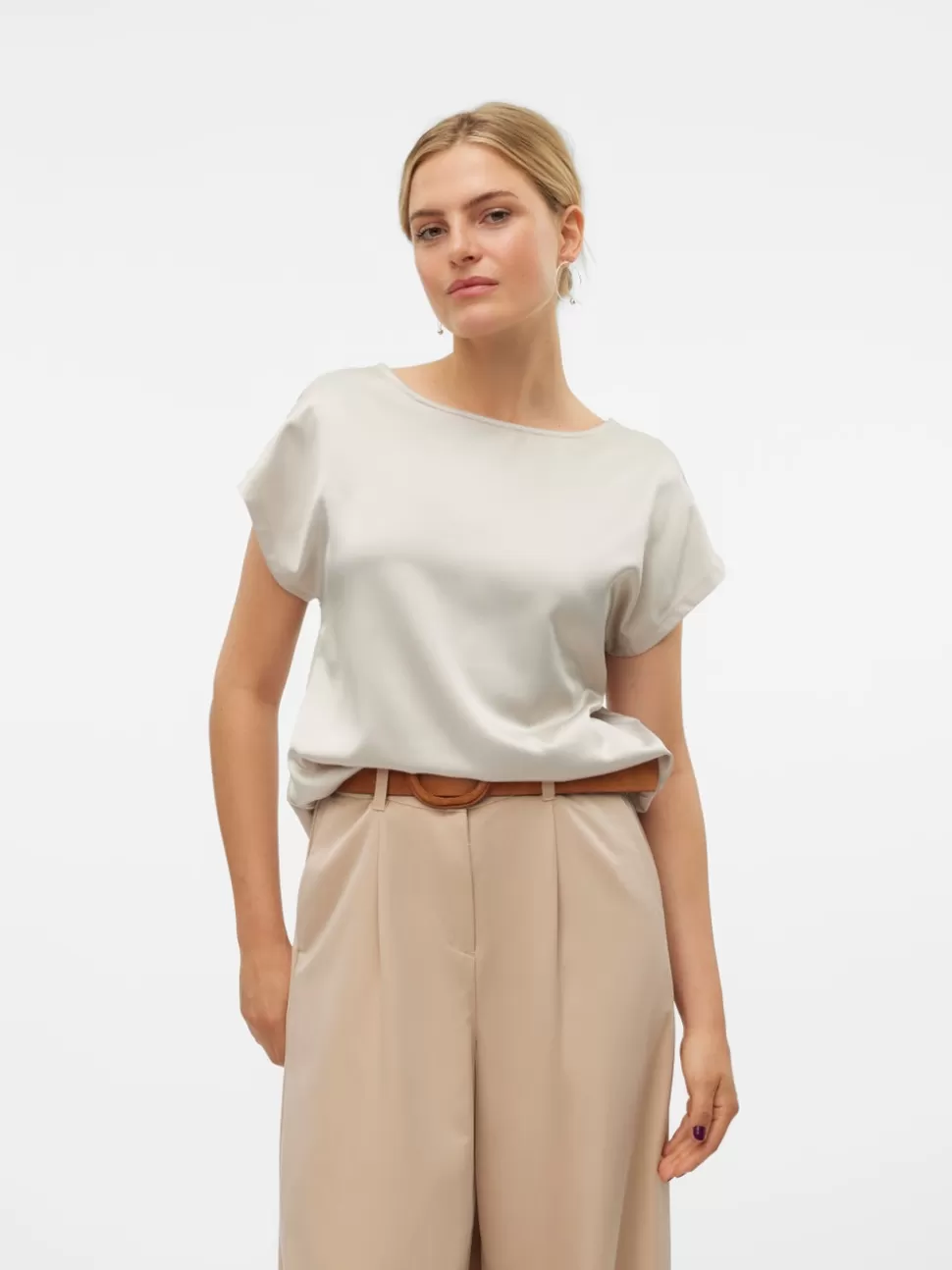 Basics | Toppar^VERO MODA VMMERLE Topp Silver Lining