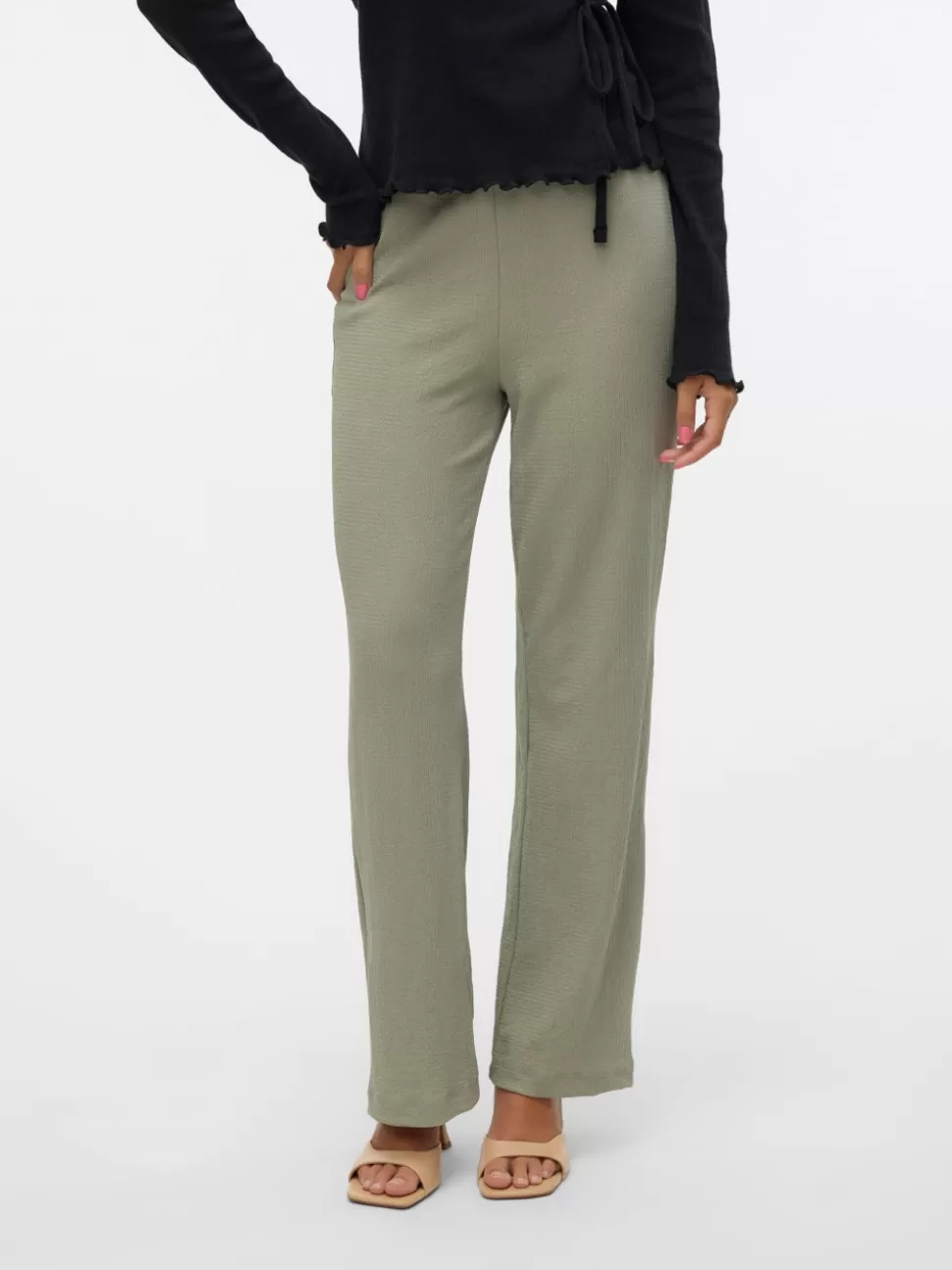 Byxor^VERO MODA VMMERVE Byxor Seagrass