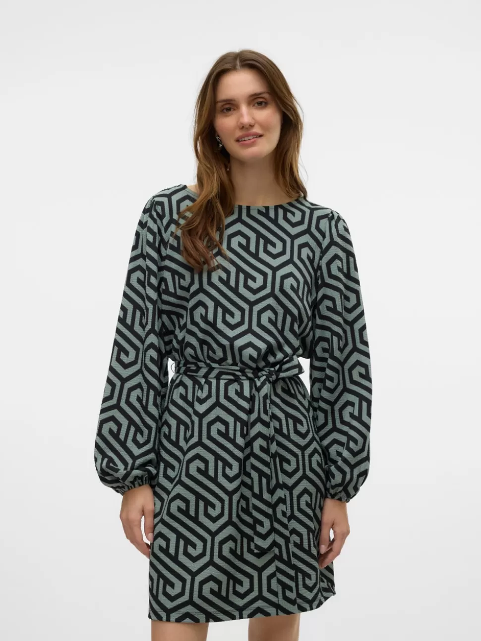 Klänningar^VERO MODA VMMERVE Kort Klänning Chinois Green