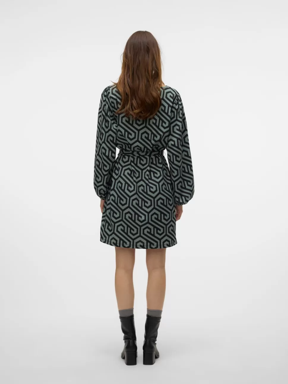 Klänningar^VERO MODA VMMERVE Kort Klänning Chinois Green