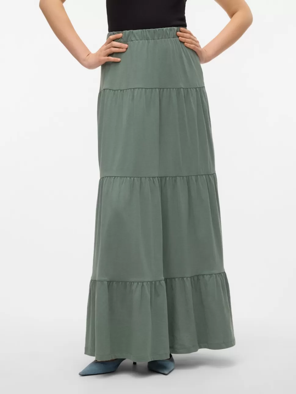 Kjolar^VERO MODA VMMIA Hög Midja Lång Kjol Laurel Wreath
