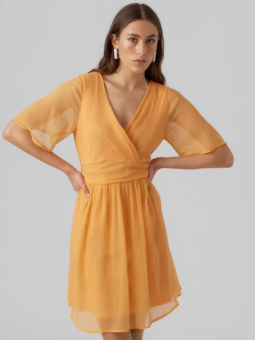 Klänningar^VERO MODA VMMIA Kort Klänning Mock Orange