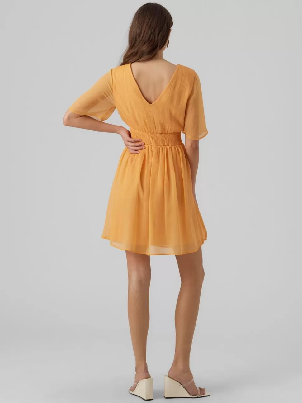 Klänningar^VERO MODA VMMIA Kort Klänning Mock Orange