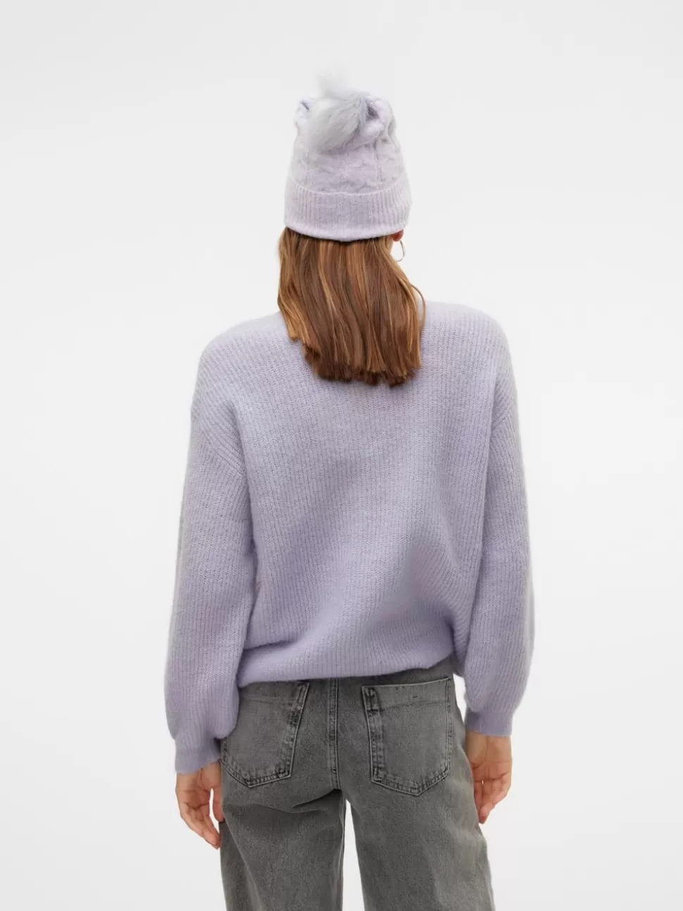 Stickat^VERO MODA VMMILI Pullover Cosmic Sky