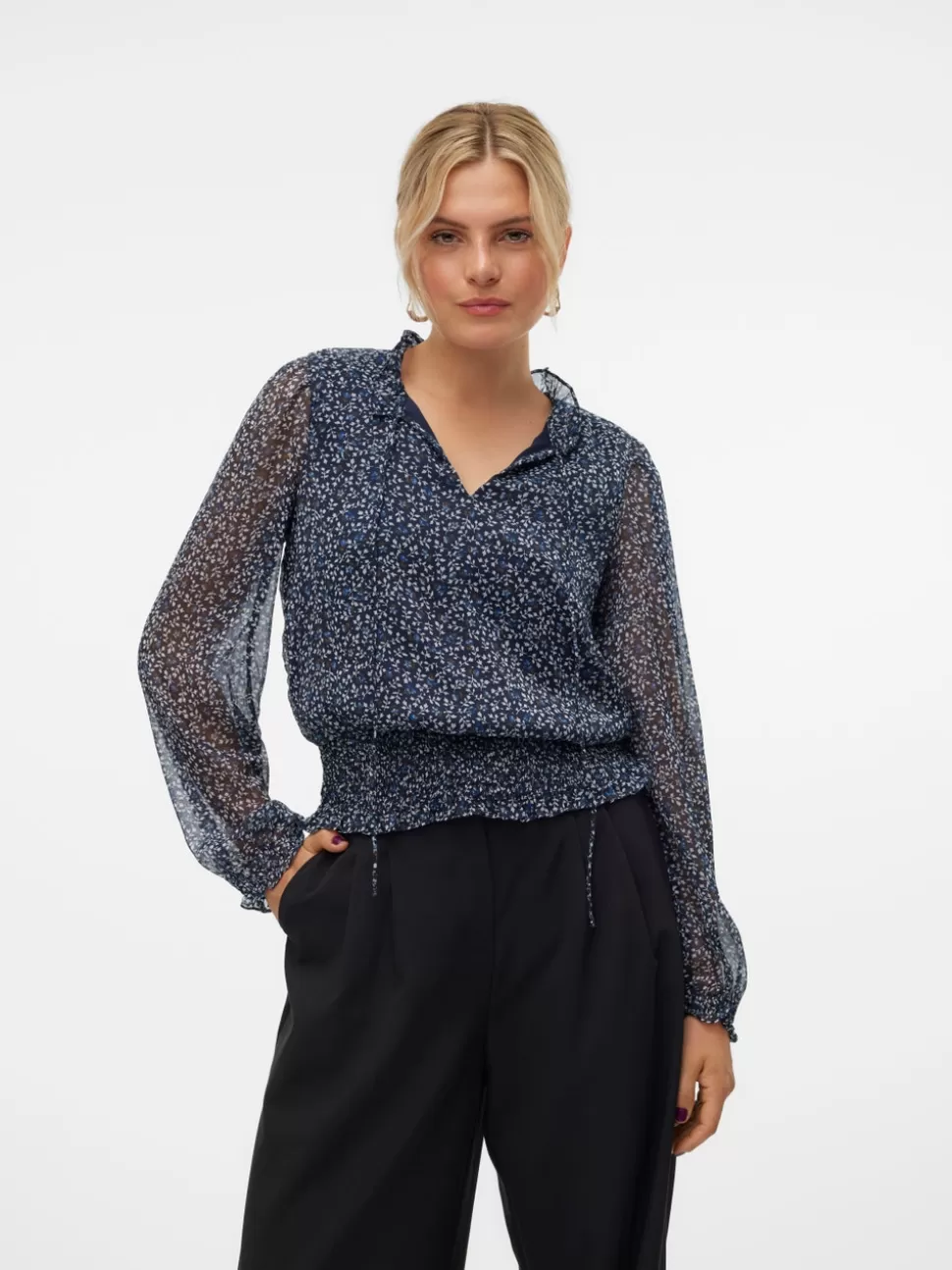 Toppar^VERO MODA VMMILLA Topp Navy Blazer