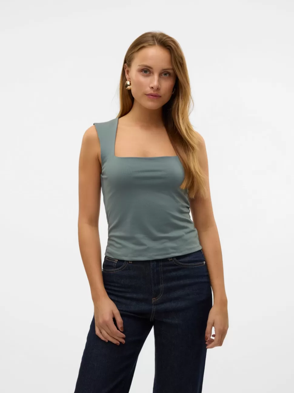 Festkläder | Toppar^VERO MODA VMMILLION Topp Balsam Green
