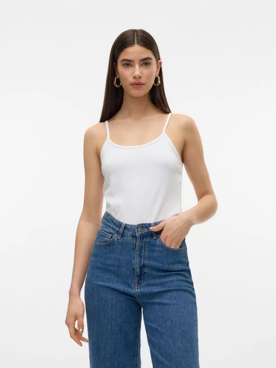 Basics | Toppar^VERO MODA VMMILLION Topp Bright White