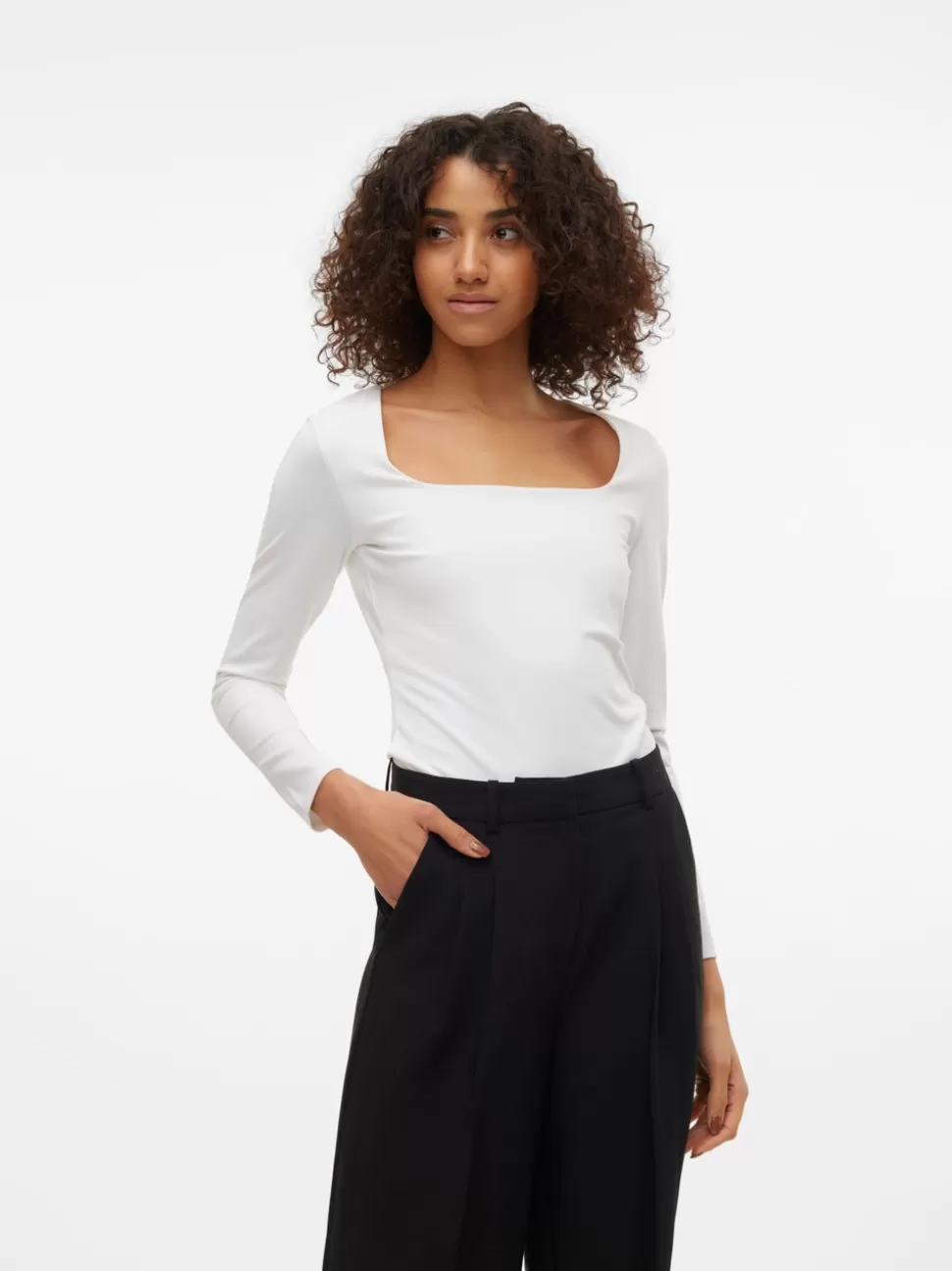 Toppar | Basics^VERO MODA VMMILLION Topp Bright White