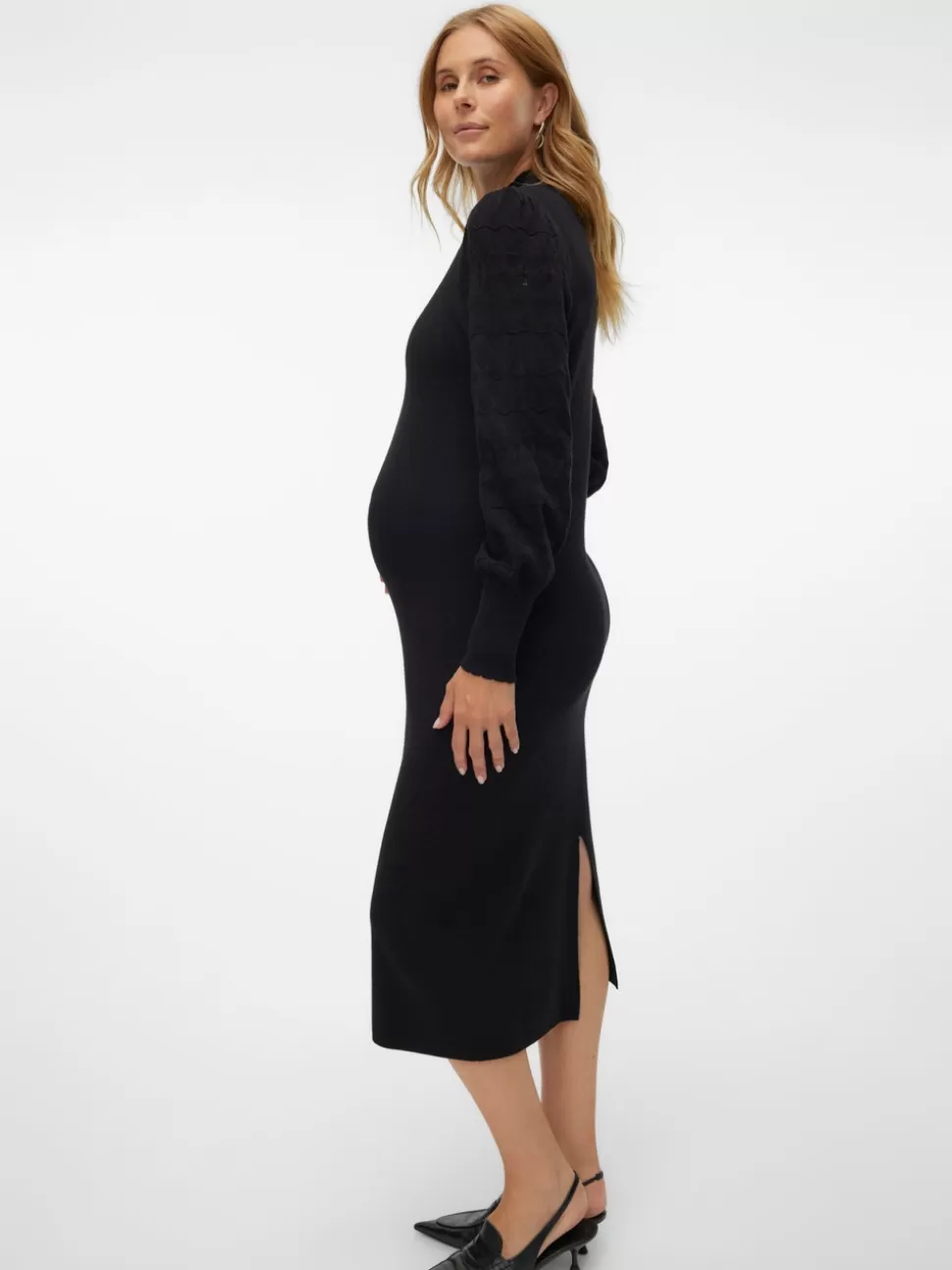 Klänningar^VERO MODA VMMLIMONE Gravidklänning Black