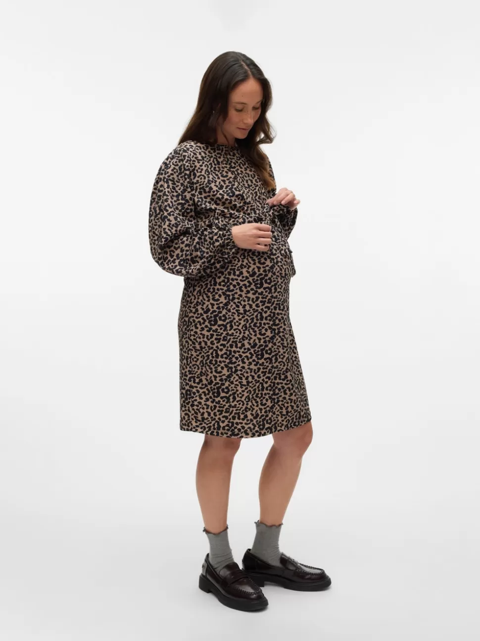 Klänningar^VERO MODA VMMMERVE Gravidklänning Moon Rock