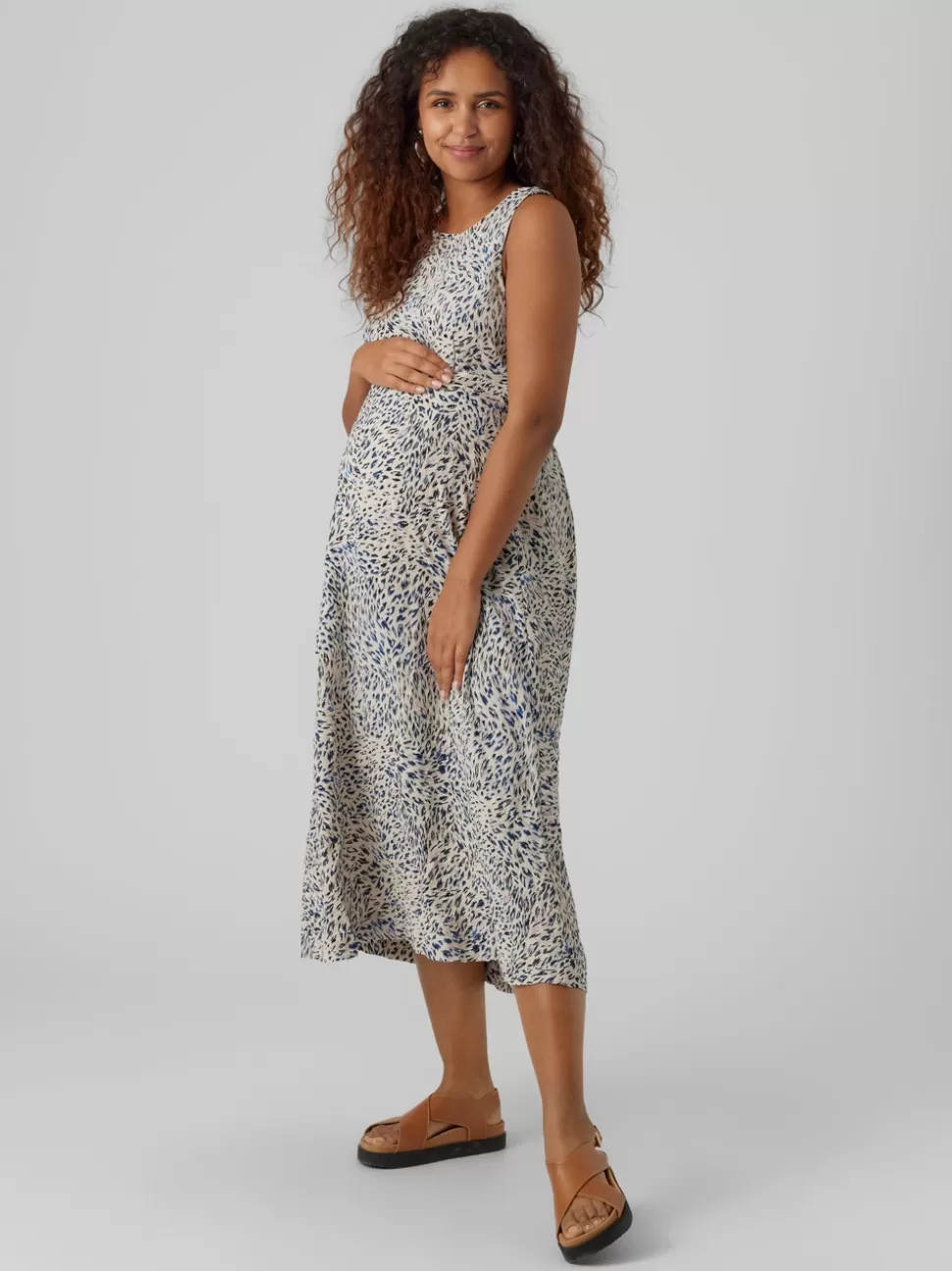Klänningar^VERO MODA VMMNEMI Gravidklänning Silver Lining