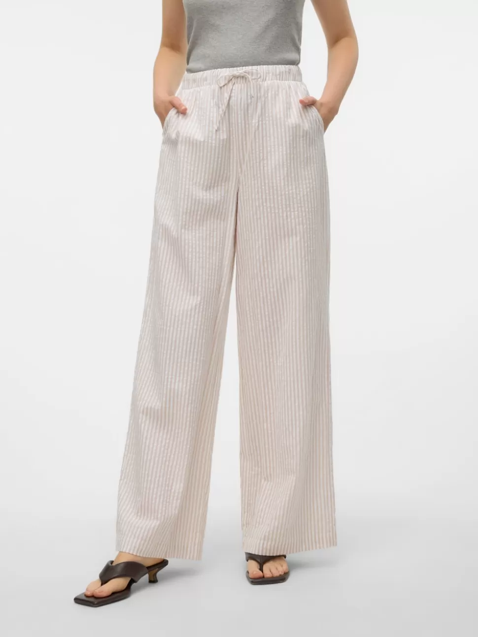 Byxor^VERO MODA VMMOLLY Byxor Irish Cream