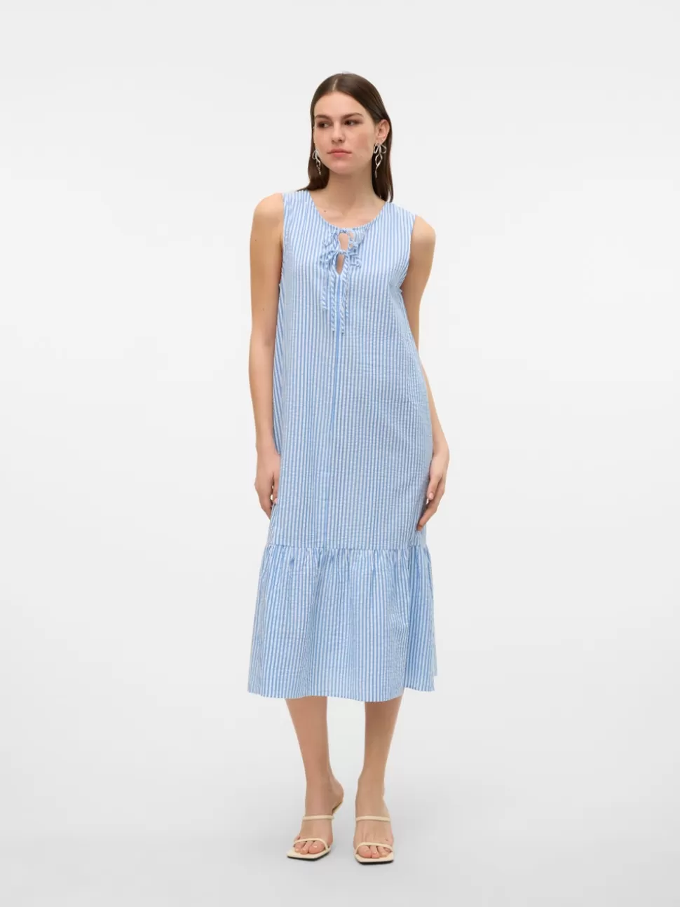 Klänningar^VERO MODA VMMOLLY Lång Klänning Vista Blue