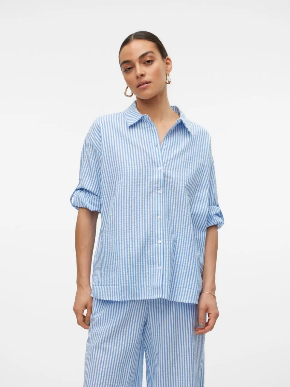 Skjortor | Toppar^VERO MODA VMMOLLY Skjorta Vista Blue