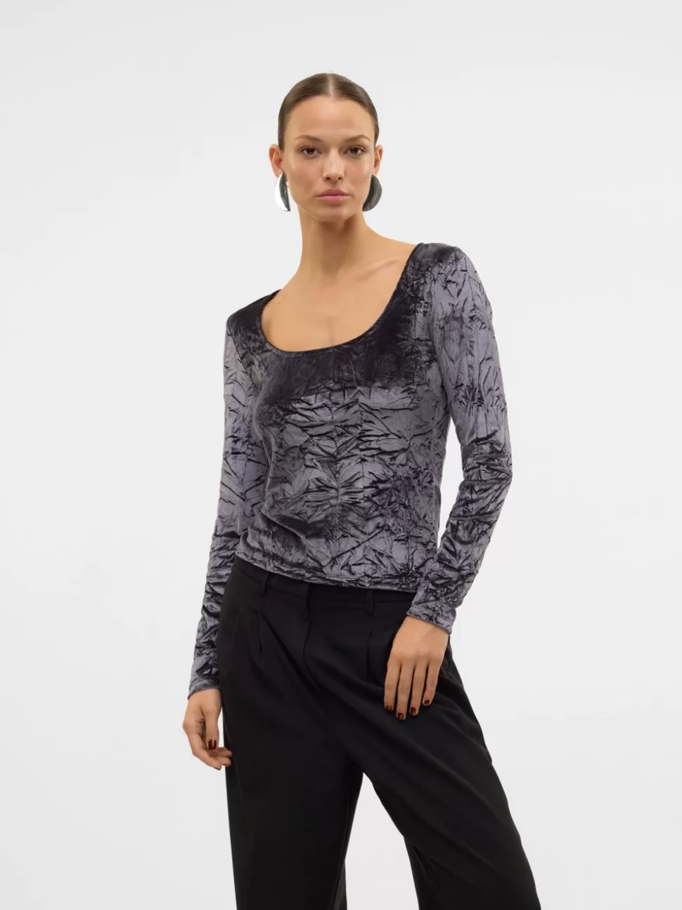 Toppar^VERO MODA VMMOLLY Topp Pavement