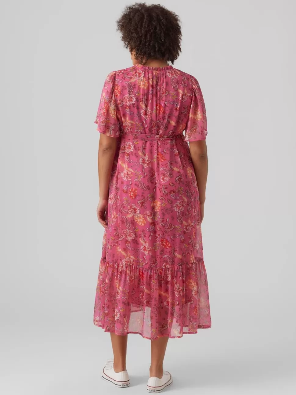 Klänningar^VERO MODA VMMSILO Gravidklänning Pink Yarrow