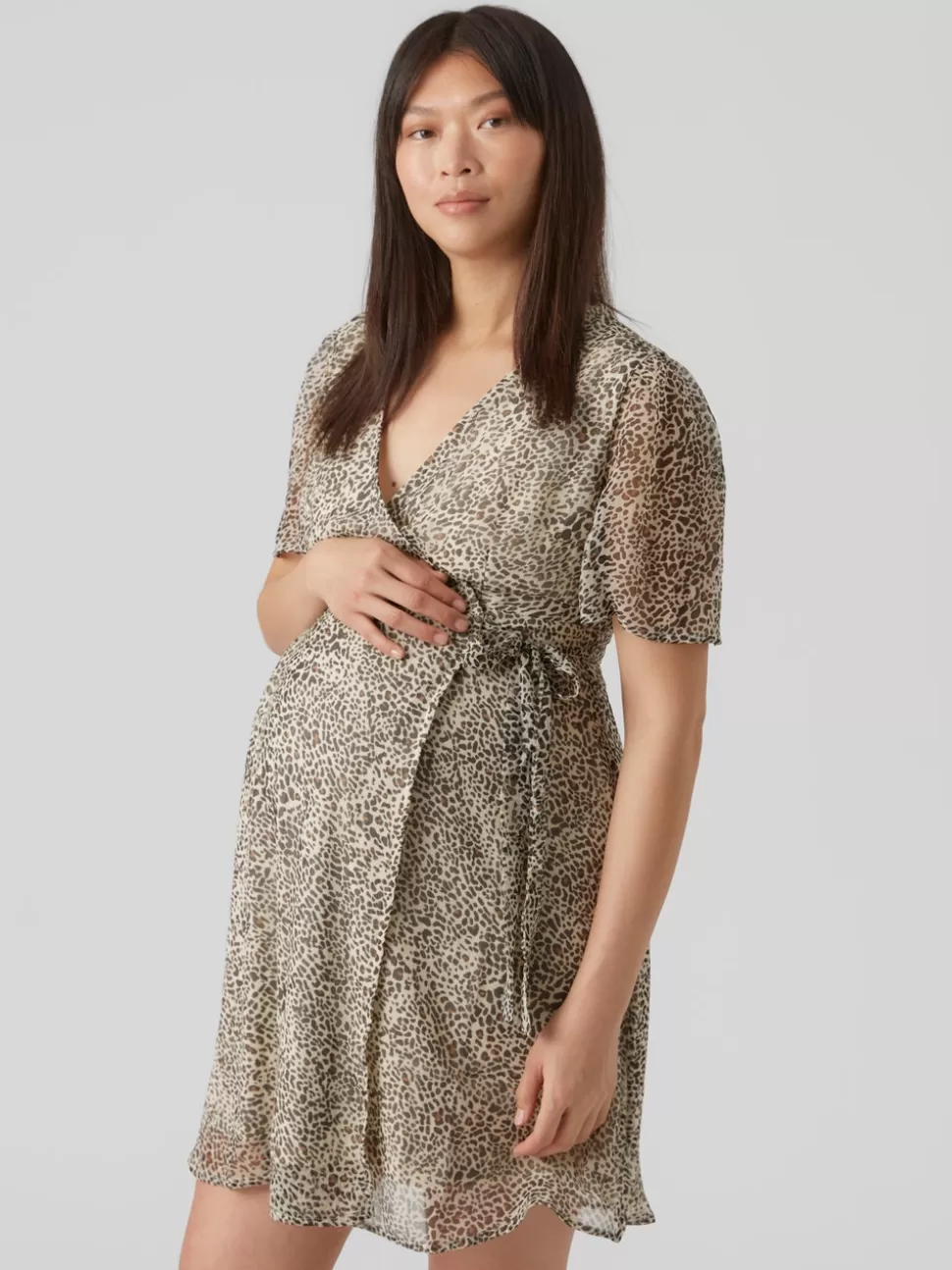 Klänningar^VERO MODA VMMSMILLA Gravidklänning Oatmeal