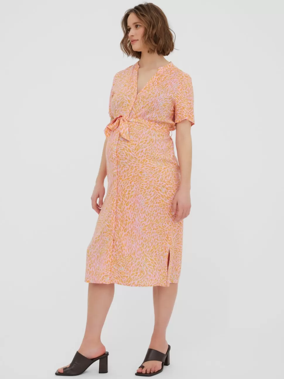Klänningar^VERO MODA VMMVICA Gravidklänning Prism Pink