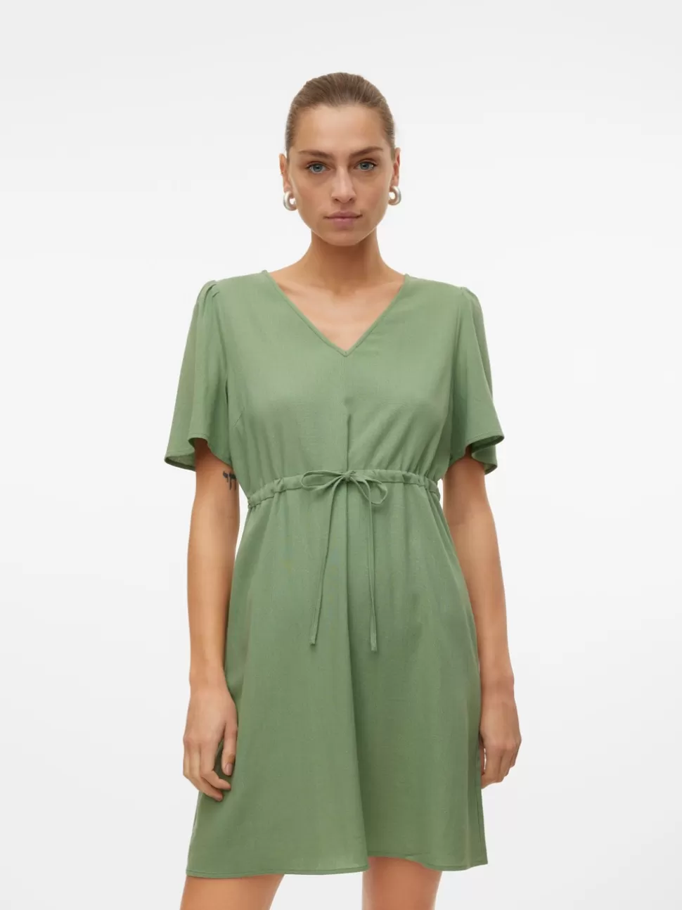 Klänningar^VERO MODA VMMYMILO Kort Klänning Hedge Green